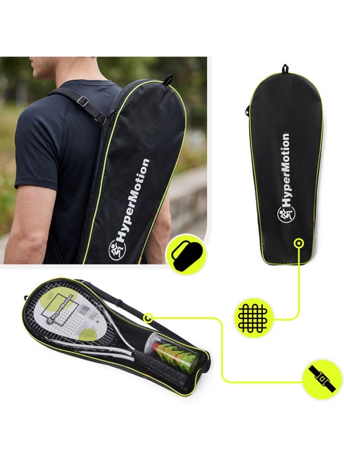 Set di crossminton HyperMotion – 2 racchette, 5 volani, borsa da trasporto - Kiabi Set di crossminton HyperMotion – 2 racchette, 5 volani, borsa da trasporto - Kiabi