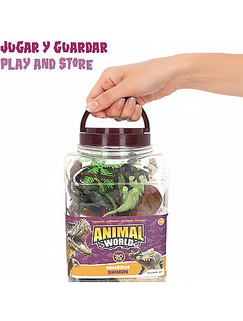 Set di dinosauri con tappetino da gioco e accessori, 30 pezzi animal world