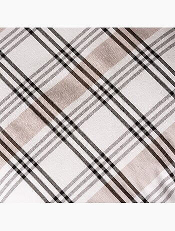 Set di due federe per cuscino a quadri e righe multiple combinate, con chiusura a zip - Gamusi.