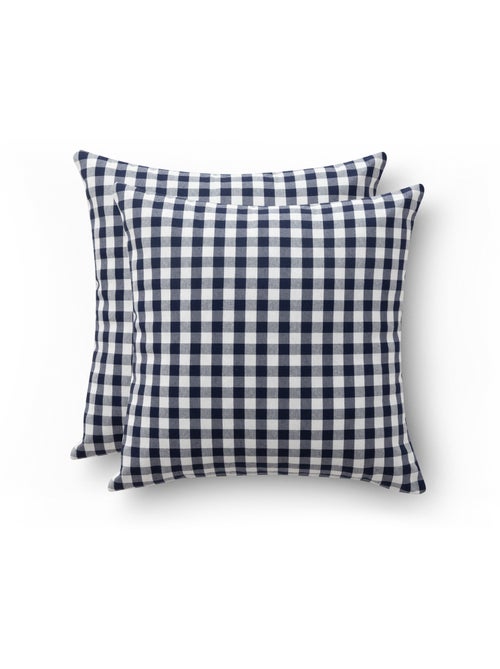Set di due federe per cuscino a quadri vichy, in tessuto impermeabile - Gamusi. - Kiabi Set di due federe per cuscino a quadri vichy, in tessuto impermeabile - Gamusi. - Kiabi