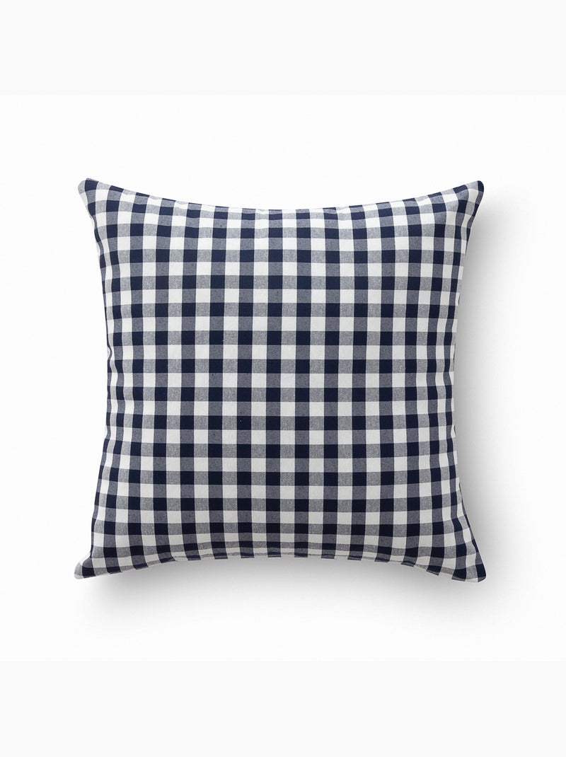 Set di due federe per cuscino a quadri vichy, in tessuto impermeabile -  Gamusi. Blu - Kiabi
