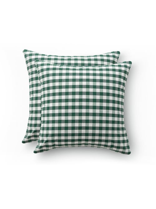 Set di due federe per cuscino a quadri vichy, in tessuto impermeabile - Gamusi. - Kiabi Set di due federe per cuscino a quadri vichy, in tessuto impermeabile - Gamusi. - Kiabi