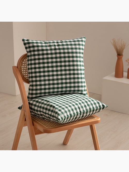 Set di due federe per cuscino a quadri vichy, in tessuto impermeabile - Gamusi. - Kiabi Set di due federe per cuscino a quadri vichy, in tessuto impermeabile - Gamusi. - Kiabi
