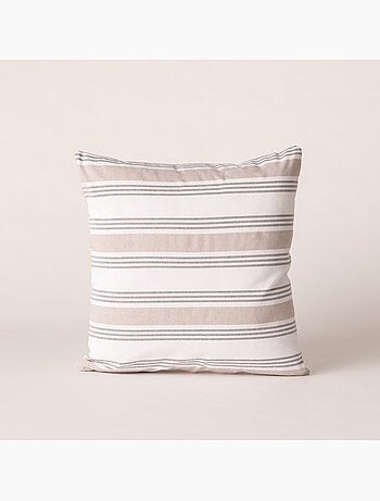 Set di due federe per cuscino a righe multiple, con chiusura a zip - Gamusi.