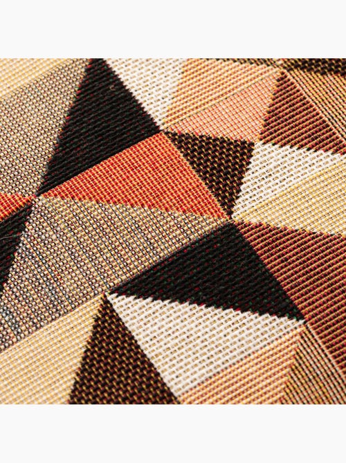 Set di due federe per cuscino con motivo geometrico, tessuto in filo tinto -  Gamusi. - Kiabi