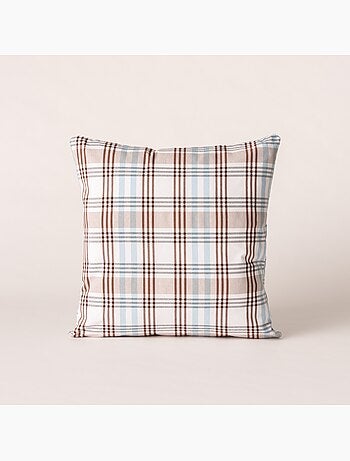 Set di due federe per cuscino con motivo tartan, con chiusura a zip - Gamusi.