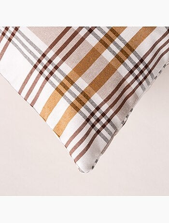 Set di due federe per cuscino con motivo tartan, con chiusura a zip - Gamusi.