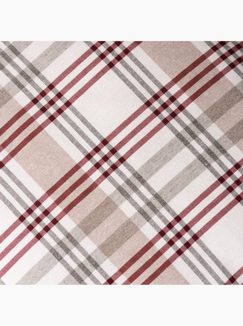 Set di due federe per cuscino con motivo tartan, con chiusura a zip - Gamusi. Grigio - Kiabi