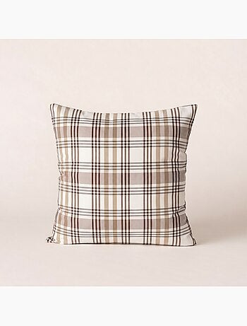 Set di due federe per cuscino con motivo tartan, con chiusura a zip - Gamusi.
