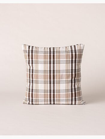 Set di due federe per cuscino con motivo tartan, con chiusura a zip - Gamusi.