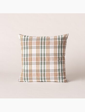 Set di due federe per cuscino con motivo tartan, con chiusura a zip - Gamusi.