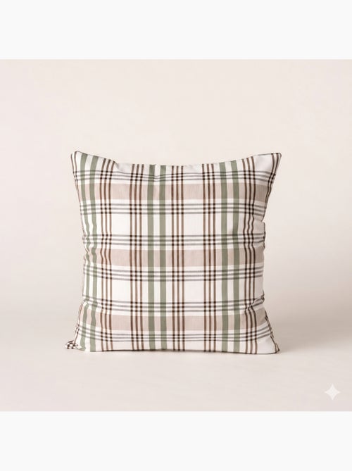 Set di due federe per cuscino con motivo tartan, con chiusura a zip - Gamusi. - Kiabi Set di due federe per cuscino con motivo tartan, con chiusura a zip - Gamusi. - Kiabi