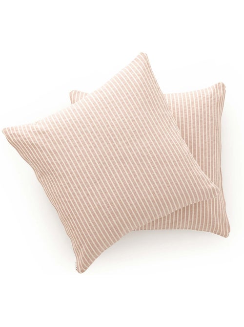 Set di due federe per cuscino mélange a righe, tessuto in rilievo bicolore - Gamusi. - Kiabi Set di due federe per cuscino mélange a righe, tessuto in rilievo bicolore - Gamusi. - Kiabi