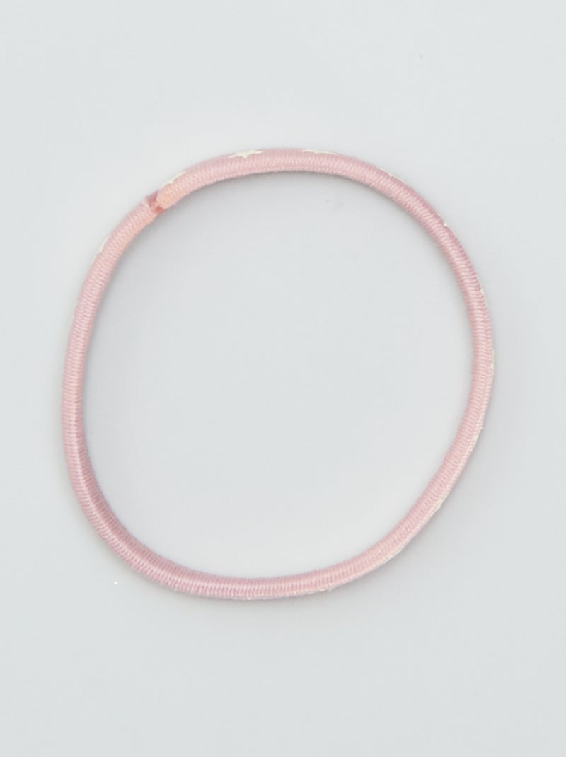 Set di elastici piatti colorati ROSA - Kiabi