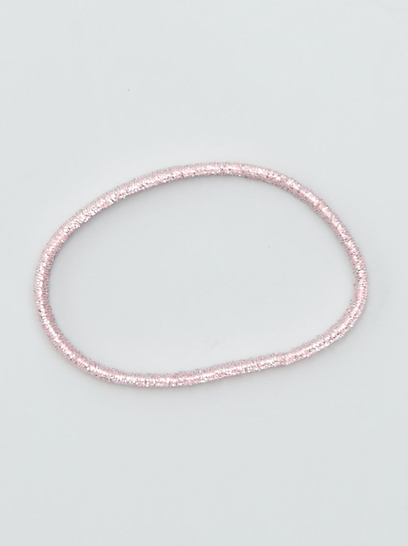 Set di elastici piatti colorati ROSA - Kiabi