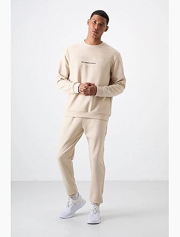 Set di felpa e pantaloni in pile stampati tommy