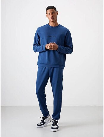 Set di felpa e pantaloni in pile stampati tommy