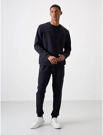 Set di felpa e pantaloni in pile stampati tommy