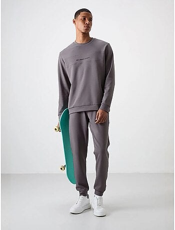 Set di felpa e pantaloni in pile stampati tommy