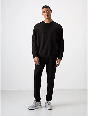 Set di felpa e pantaloni in pile stampati tommy
