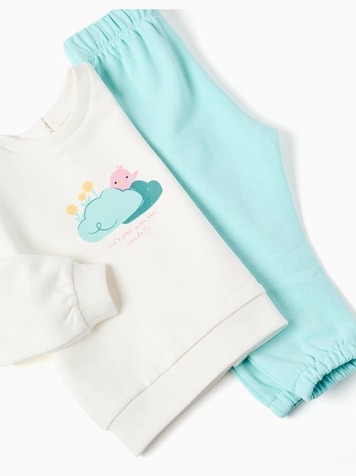 Set di felpa in cotone e pantaloni - Kiabi