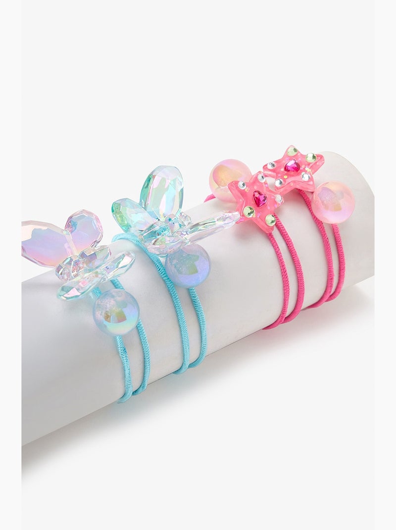 Set di fermagli per capelli candy per bambina penti Rosa fluo - Kiabi