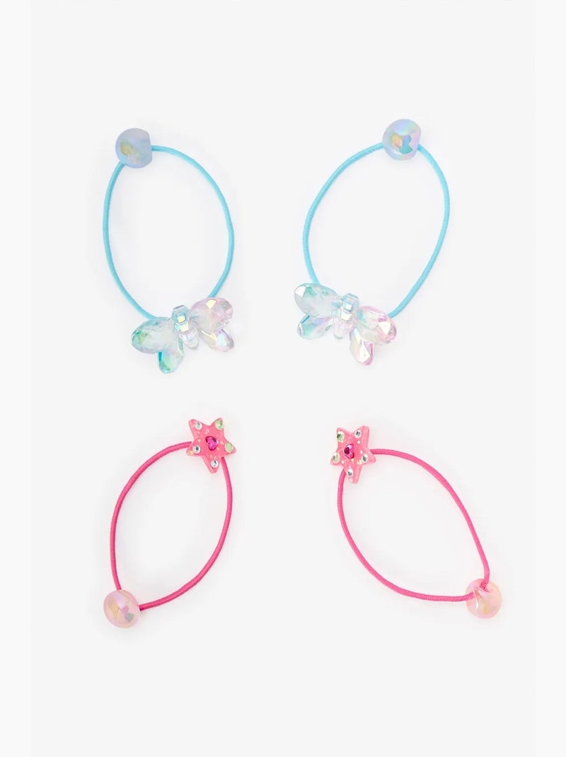 Set di fermagli per capelli candy per bambina penti Rosa fluo - Kiabi