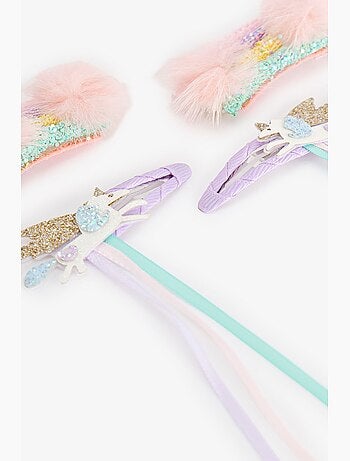 Set di fermagli rainbow per bambina penti