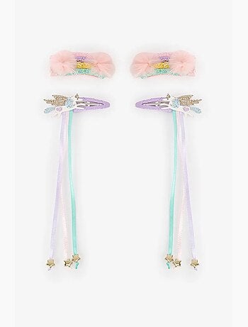 Set di fermagli rainbow per bambina penti