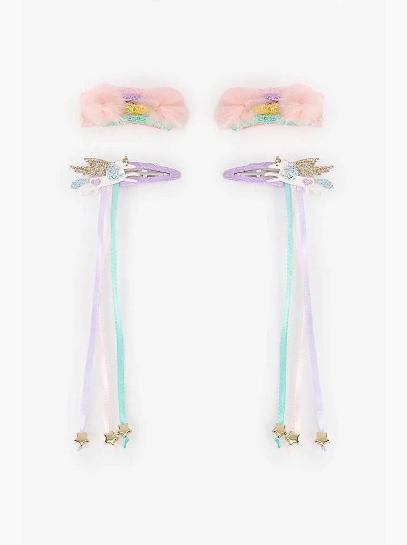 Set di fermagli rainbow per bambina penti Rosa - Kiabi