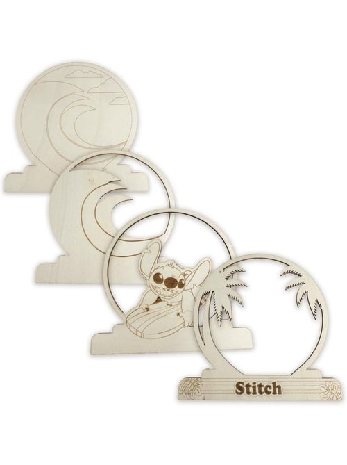 Set di figurine da dipingere - Stitch - Disney - Legno - Attività creative per bambini - Kiabi