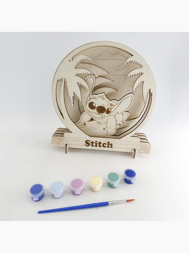 Set di figurine da dipingere - Stitch - Disney - Legno - Attività creative per bambini N/D - Kiabi