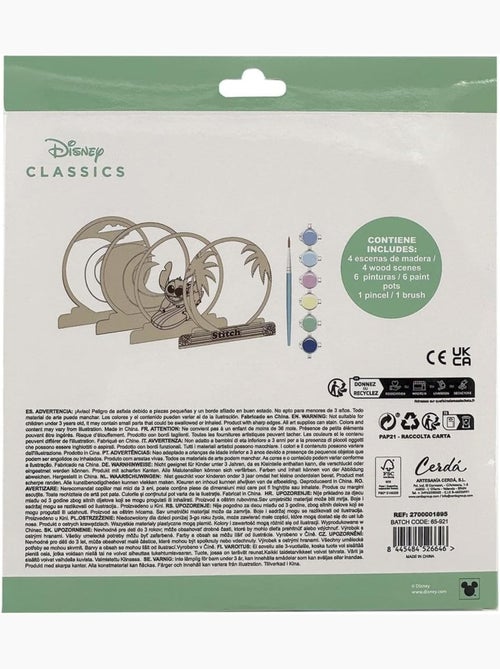 Set di figurine da dipingere - Stitch - Disney - Legno - Attività creative per bambini - Kiabi