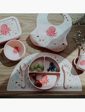 Set di forchetta e cucchiaio in silicone, animali | sassi junior | sassi junior