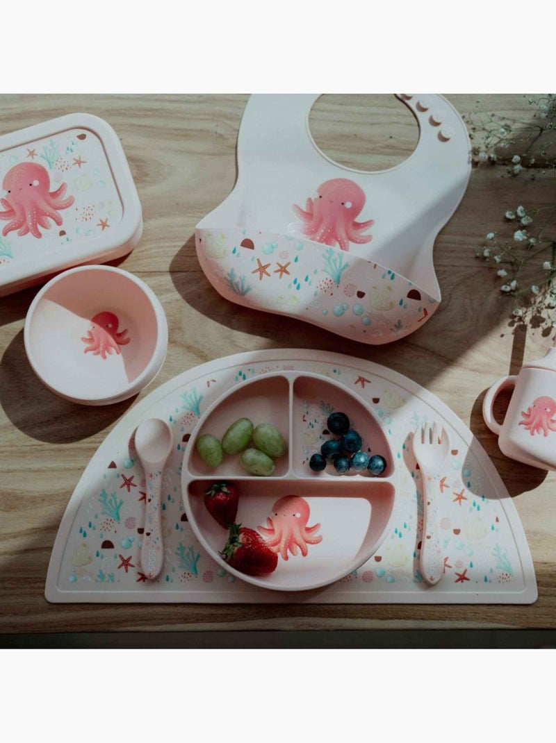 Set di forchetta e cucchiaio in silicone, animali | sassi junior | sassi junior Arancione chiaro - Kiabi