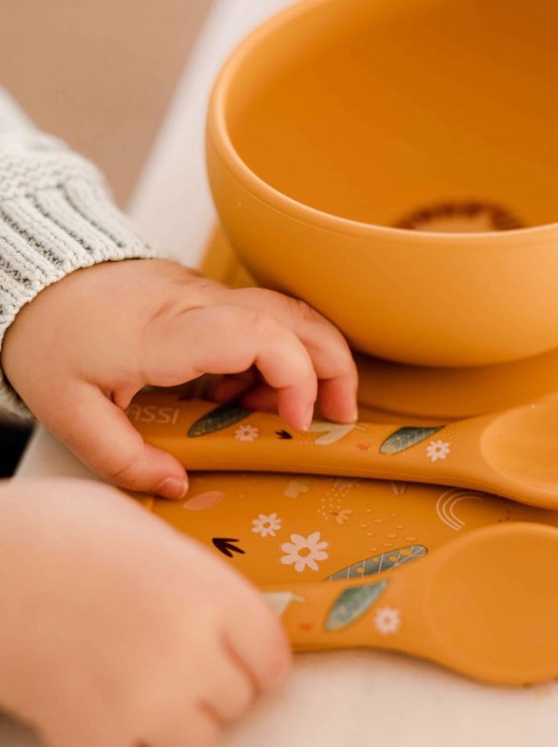 Set di forchetta e cucchiaio in silicone, animali | sassi junior | sassi junior Arancione - Kiabi