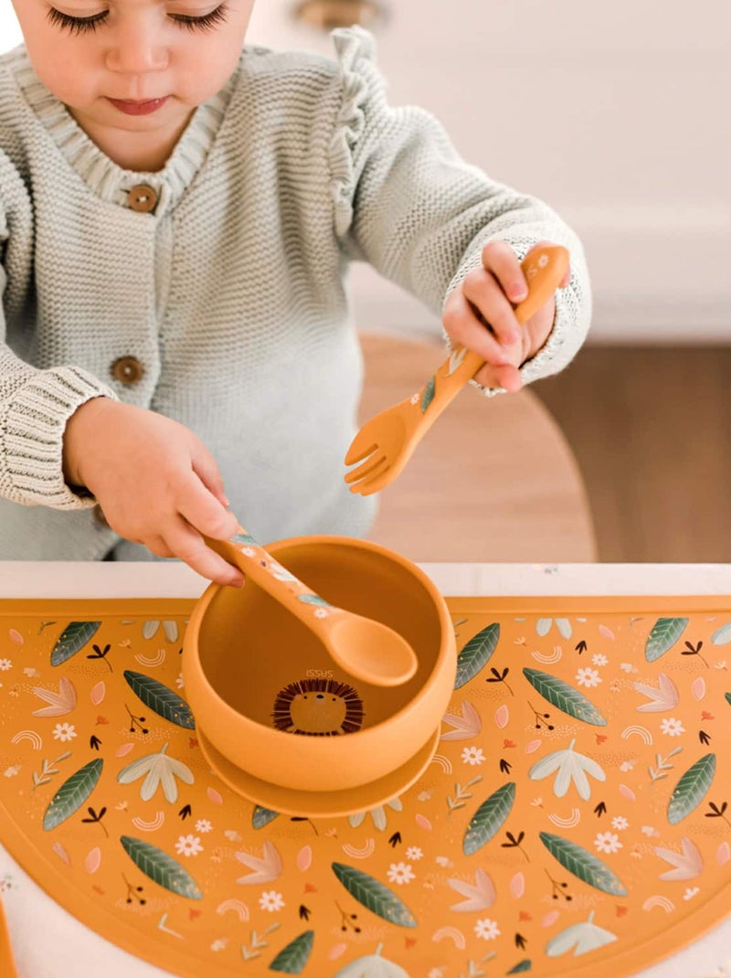 Set di forchetta e cucchiaio in silicone, animali | sassi junior | sassi junior Arancione - Kiabi