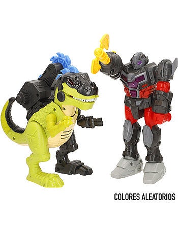 Set di giocattoli robot vs. Dinosauro con assortimento di luci e suoni colorbaby