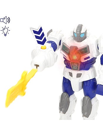 Set di giocattoli robot vs. Dinosauro con assortimento di luci e suoni colorbaby