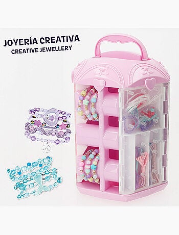 Set di gioielli creativi con perline colorate e accessori beauty love