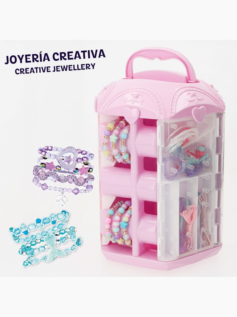 Set di gioielli creativi con perline colorate e accessori beauty love N/D - Kiabi