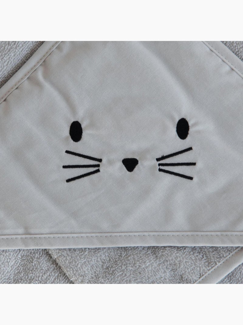 Set di guanti e bagno per conigli Grigio perla - Kiabi