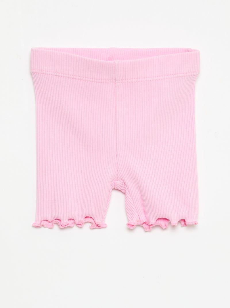 Set di leggings a coste - 2 pezzi Viola - Kiabi