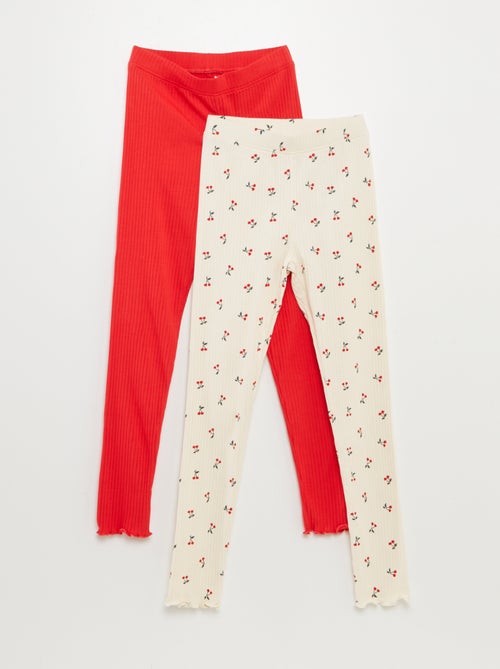 Set di leggings a coste - Kiabi