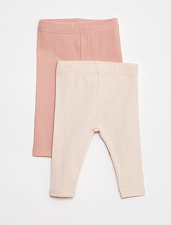 Set di leggings a coste lunghi - 2 pezzi