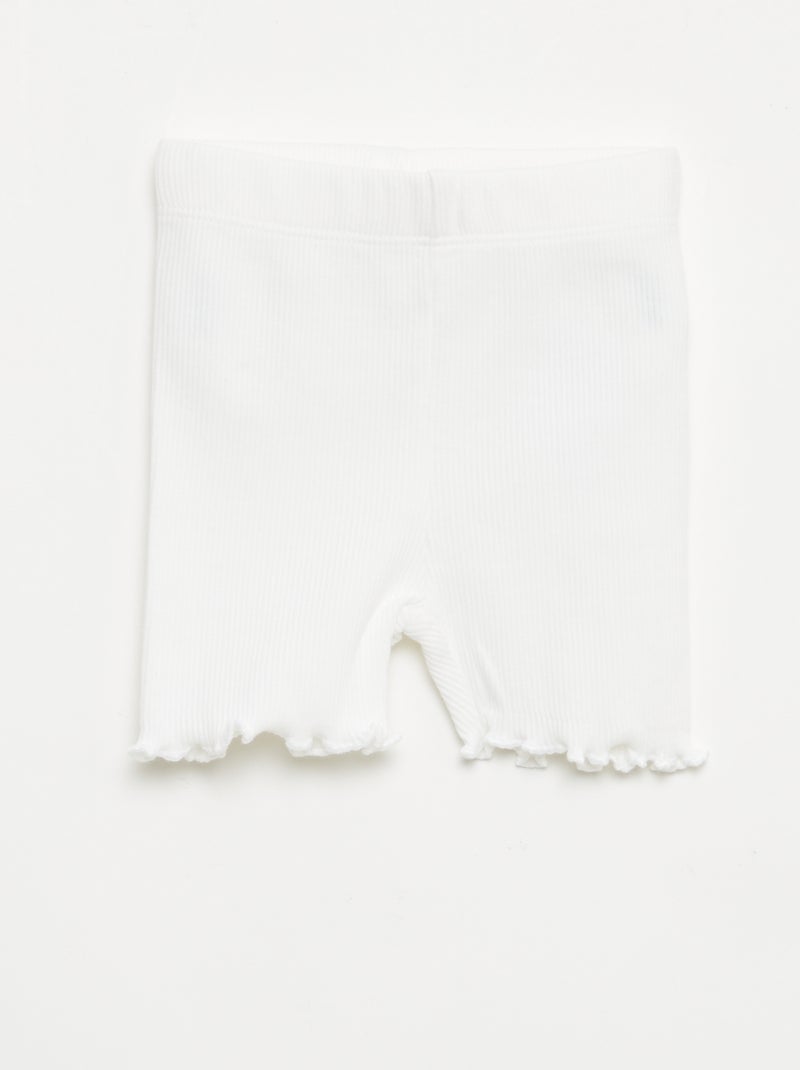 Set di leggings a costine - 2 pezzi Bianco - Kiabi
