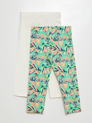 Set di leggings corti con motivo - 2 pezzi