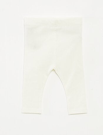 Set di leggings lunghi 1 con stampa all over / 1 tinta unita