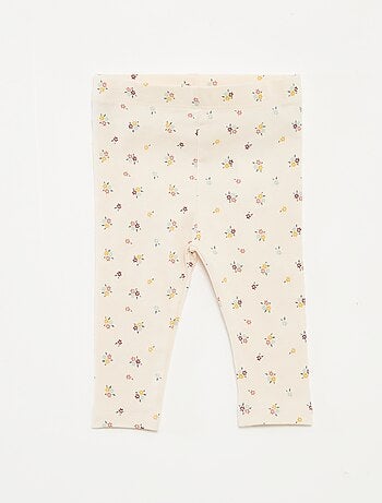 Set di leggings lunghi 1 con stampa all over / 1 tinta unita