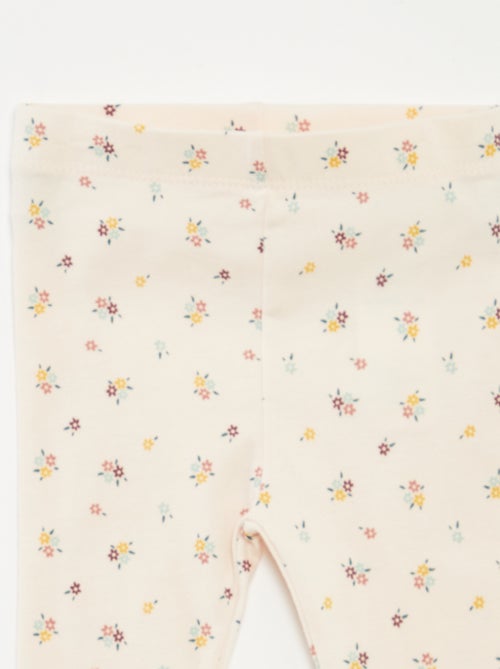 Set di leggings lunghi 1 con stampa all over / 1 tinta unita - Kiabi